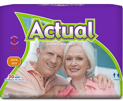 Actual Hasta Altı Bezi Orta Boy 30'lu - Actual