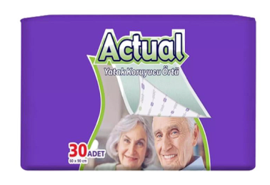 Actual Yatak Koruyucu Örtü 60x90 cm 30'lu - Actual