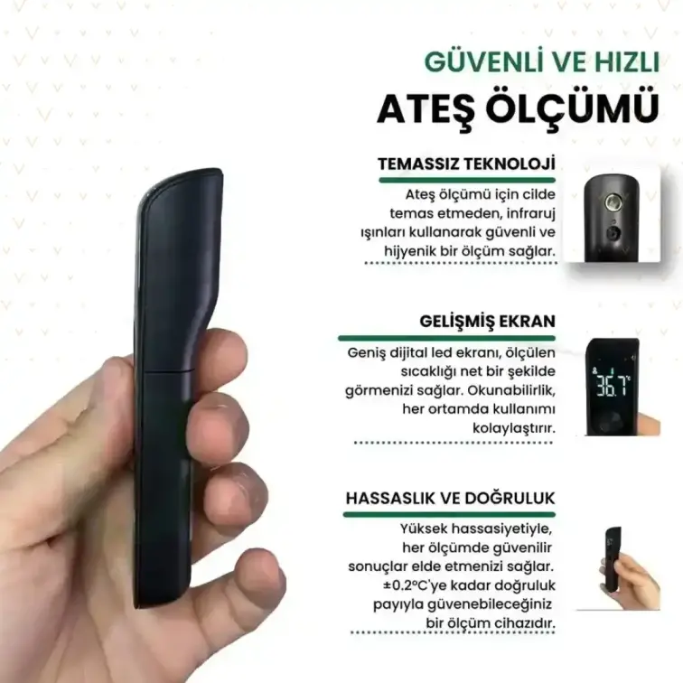 Airbee Temazsız Dijital Termometre Axd-202 - 1