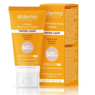 Alldermo Güneş Koruyucu Krem Spf50+ 50 ml | Tinted Light - Alldermo