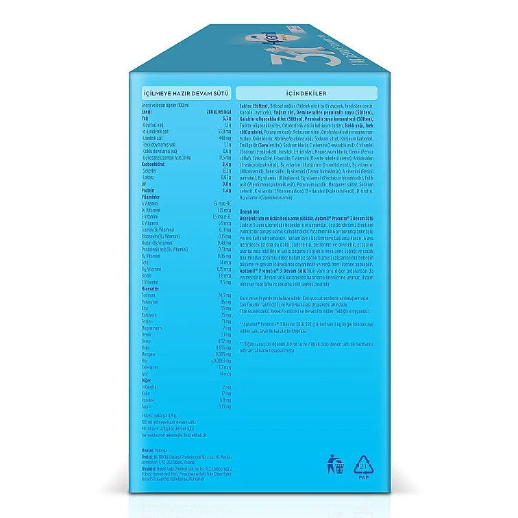 Aptamil Pronutra 3 Devam Sütü 900 gr - Ekonomik Paket - 4