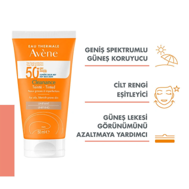 Avene Cleanance SPF50+ Renkli Güneş Kremi 50 ml - 2