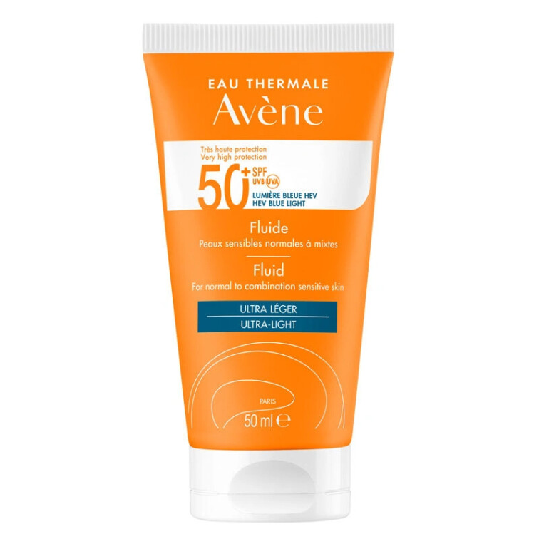 Avene Solaire SPF50+ Fluid Ultra Light 50 ml - Eau Thermale Avène