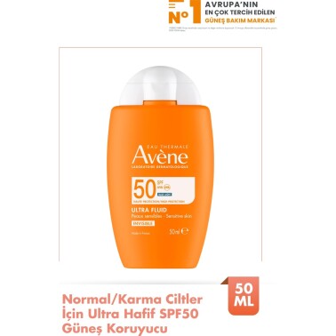 Avene Ultra Fluid İnvisible Spf50 Güneş Kremi 50ml - Eau Thermale Avène