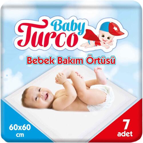 Baby Turco Bebek Bakım Örtüsü 60x60 cm 7'li