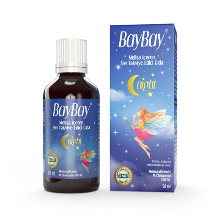 Baybay Night Melisa İçeren Bitkisel Damla 50 ml - 1