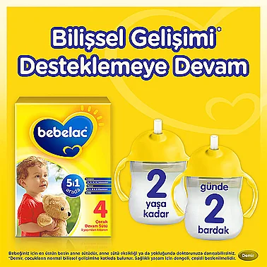 Bebelac 4 Çocuk Devam Sütü 1 Yaş + 800 gr - 4