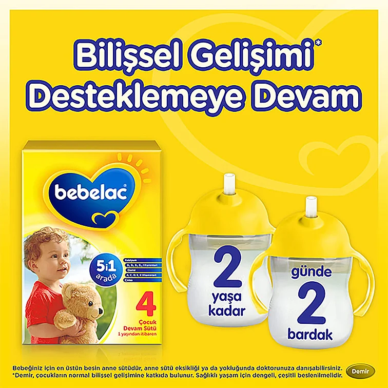 Bebelac 4 Çocuk Devam Sütü 1 Yaş + 800 gr - 4