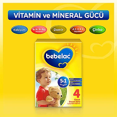 Bebelac 4 Çocuk Devam Sütü 1 Yaş + 800 gr - 2