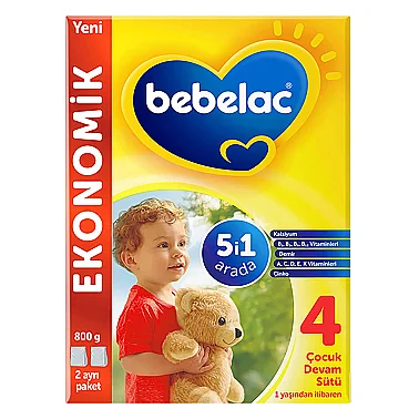 Bebelac 4 Çocuk Devam Sütü 1 Yaş + 800 gr - Bebelac