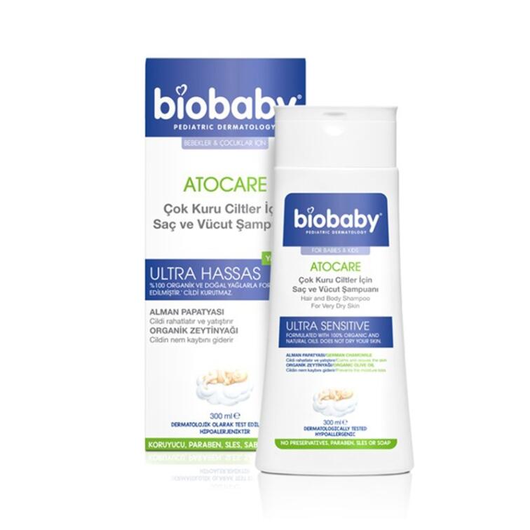 Biobaby Kuru ve Atopik Ciltler İçin Şampuan 300 ml - 1