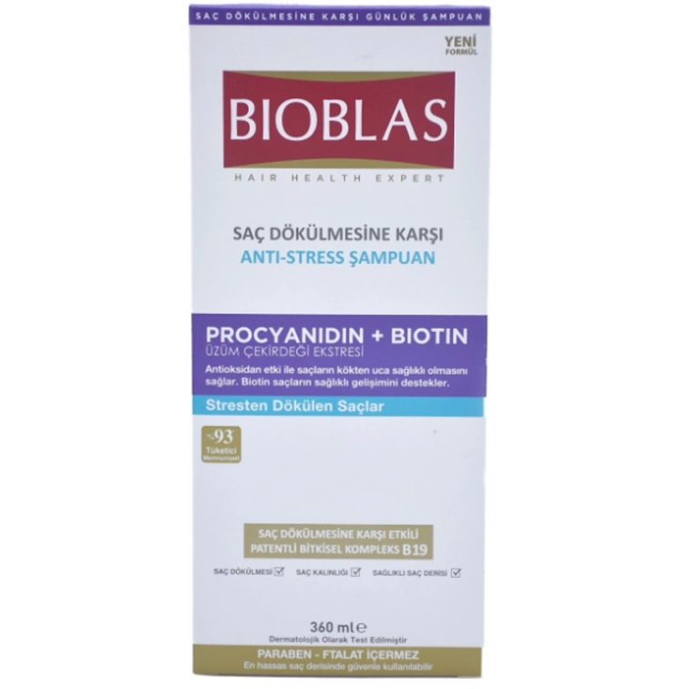 Bioblas Saç Dökülmesi Anti Stress Şampuan 360 ml - 1