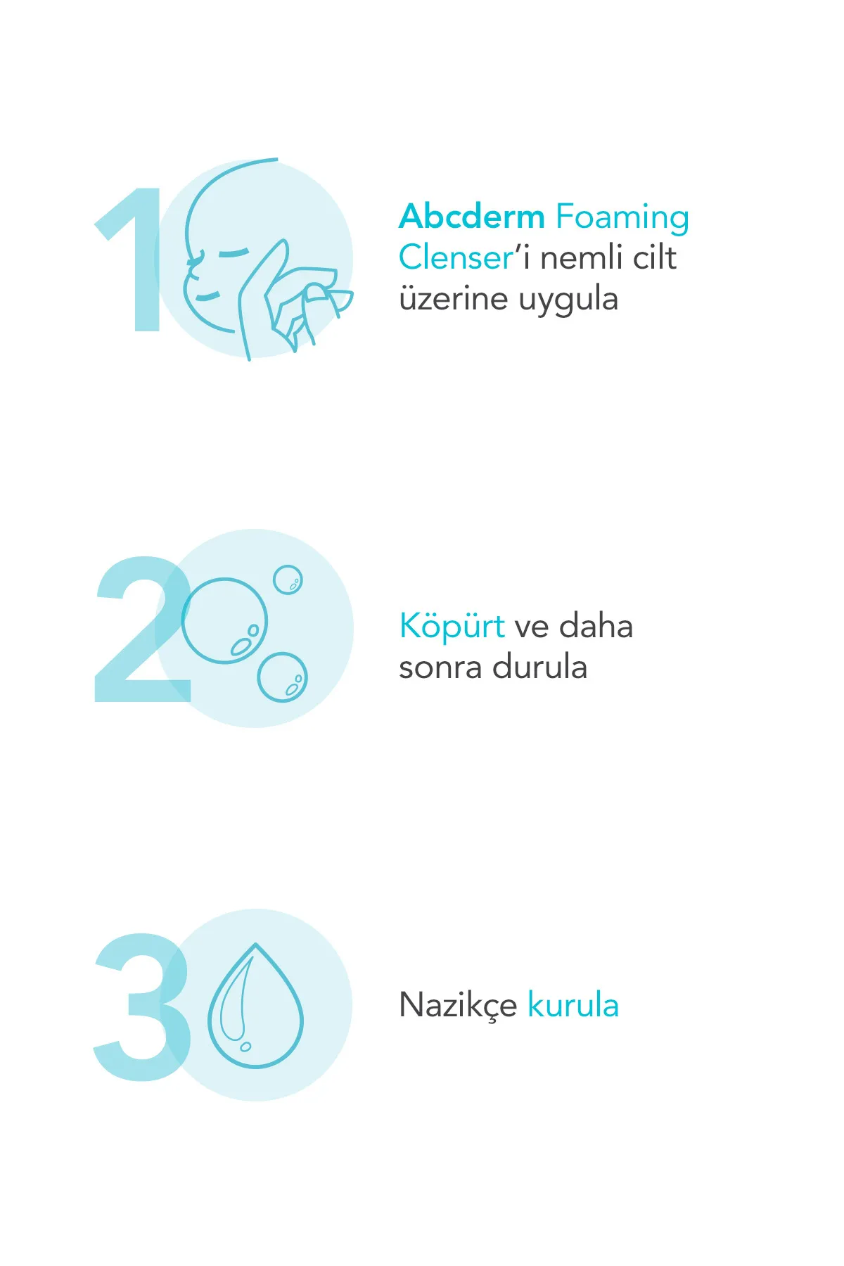 Bioderma Abcderm Foaming Gel Temizleme Jeli 1 Litre