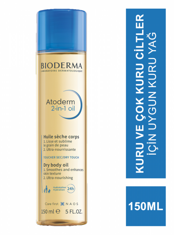 Bioderma Atoderm 2in1 Oil Nemlendirici Kuru Yağ 150 ml - 1