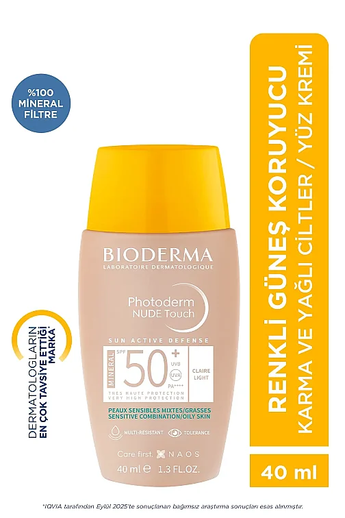 Bioderma Photoderm Nude Touch SPF50+ Light 40 ml - 1