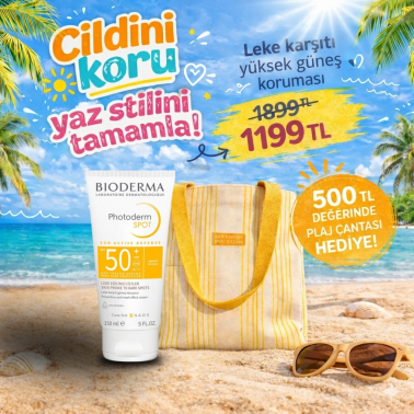 Bioderma Photoderm Spot 150 ml SPF 50+ Hediye Plaj Çantasıyla - Bioderma
