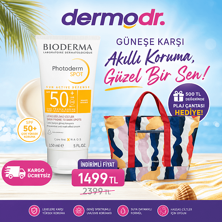 Bioderma Photoderm Spot 150 ml SPF 50+ Hediye Plaj Çantasıyla - 1