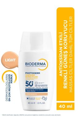 Bioderma Photoderm XDefense Ultra Fluid Light 40 ml 50 Faktör Renkli Güneş Kremi - Bioderma