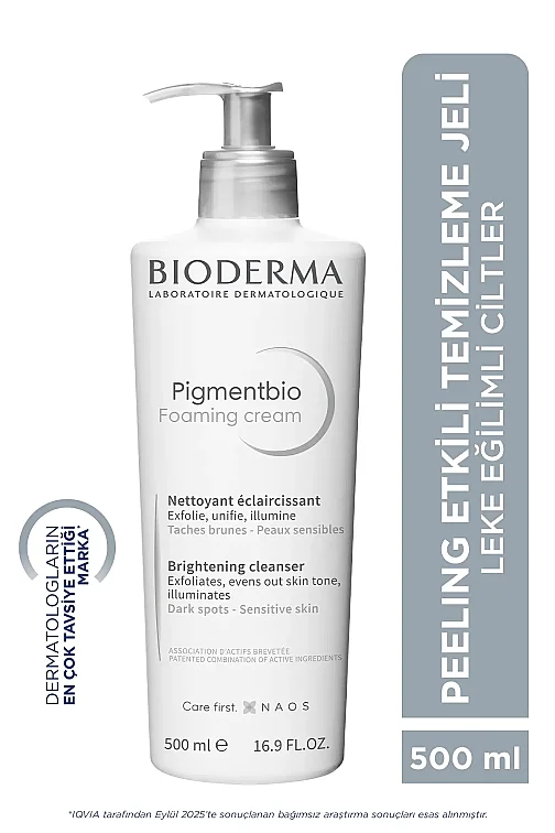 Bioderma Pigmentbio Foaming 500 ml Yüz Temizleme Kremi - 1