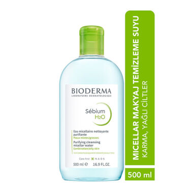 Bioderma Sebium H2O Yüz ve Makyaj Temizleme Suyu 500 ml - Bioderma