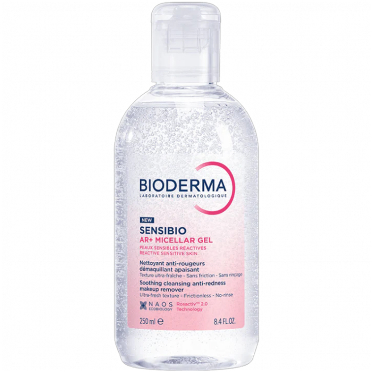 Bioderma Sensibio Ar+ Micellar Gel - Durulama Gerektirmeyen Makyaj Temizleyici Misel Jel 250ml - 1
