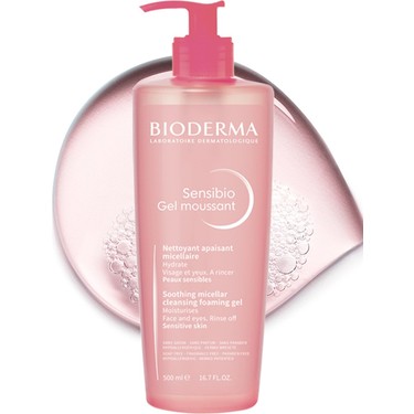 Bioderma Sensibio Foaming Gel 500 ml Hassas Ciltler Temizleme Jeli - Bioderma