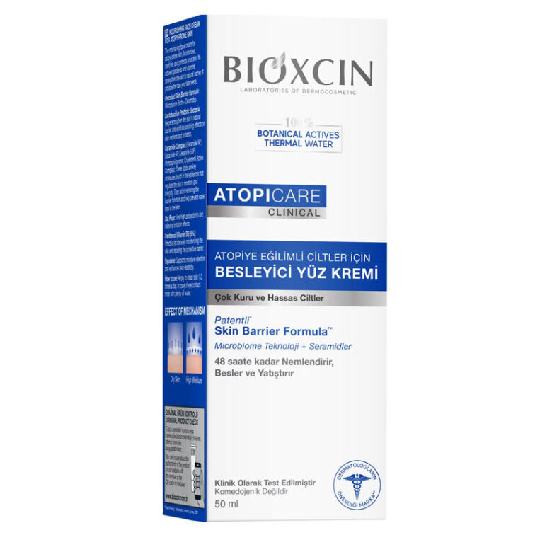 Bioxcin Atopicare Atopi Eğilimli Ciltler için Besleyici Yüz Kremi 50 ml - 1
