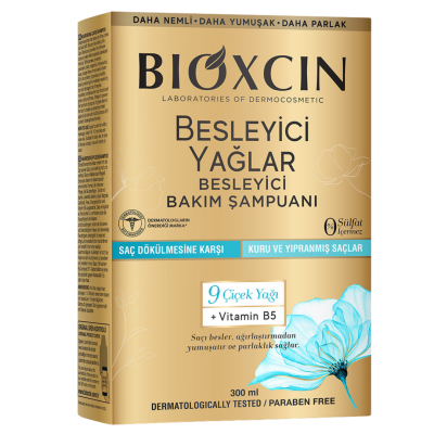 Bioxcin Besleyici Yağlar Kuru ve Yıpranmış Saçlar için 300 ml Şampuan - 1