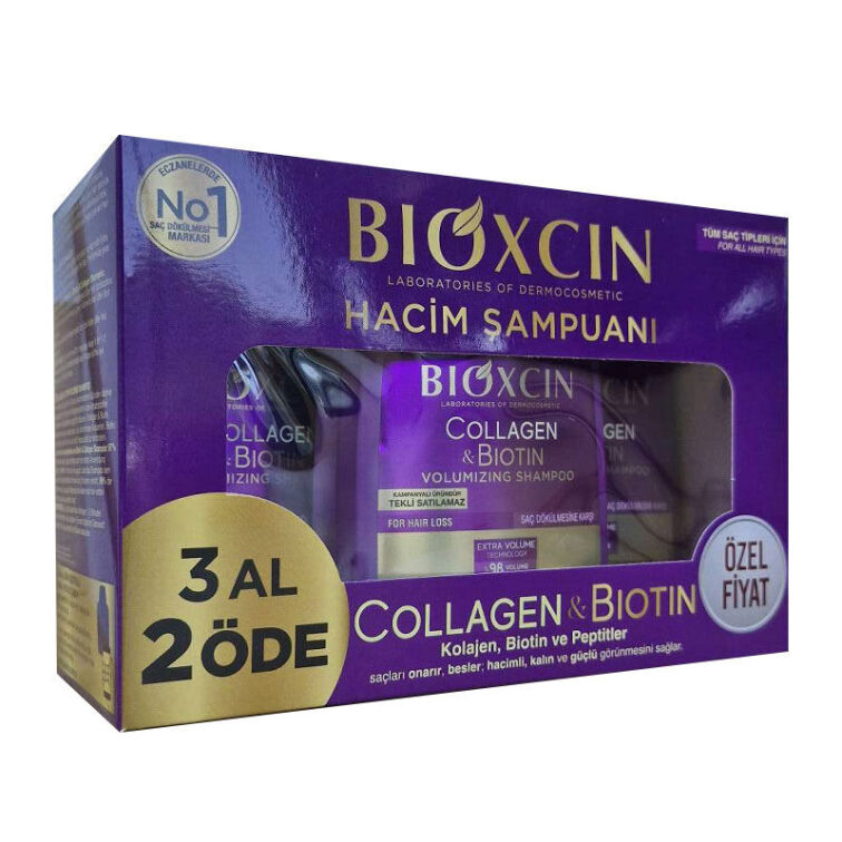 Bioxcin Collagen & Biotin Hacim Şampuanı 300 ml - 3 Al 2 Öde - 1