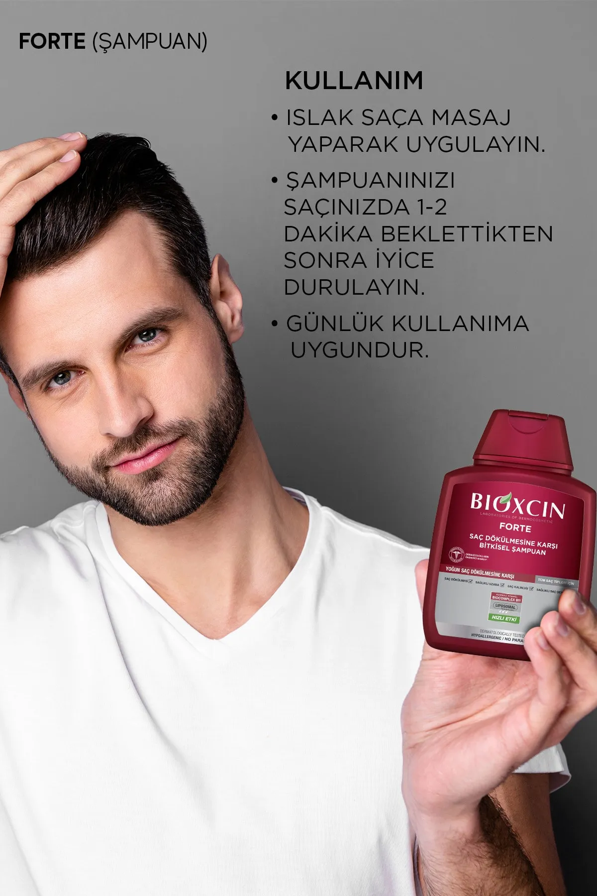 Bioxcin Şampuan Forte Tüm Saçlar 300 ml - 7