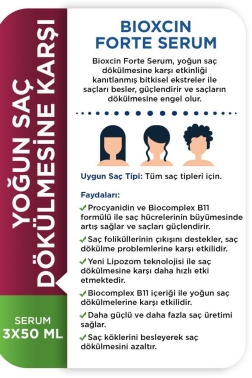 Bioxcin Forte Saç Serumu 50 ml x 3 - 4
