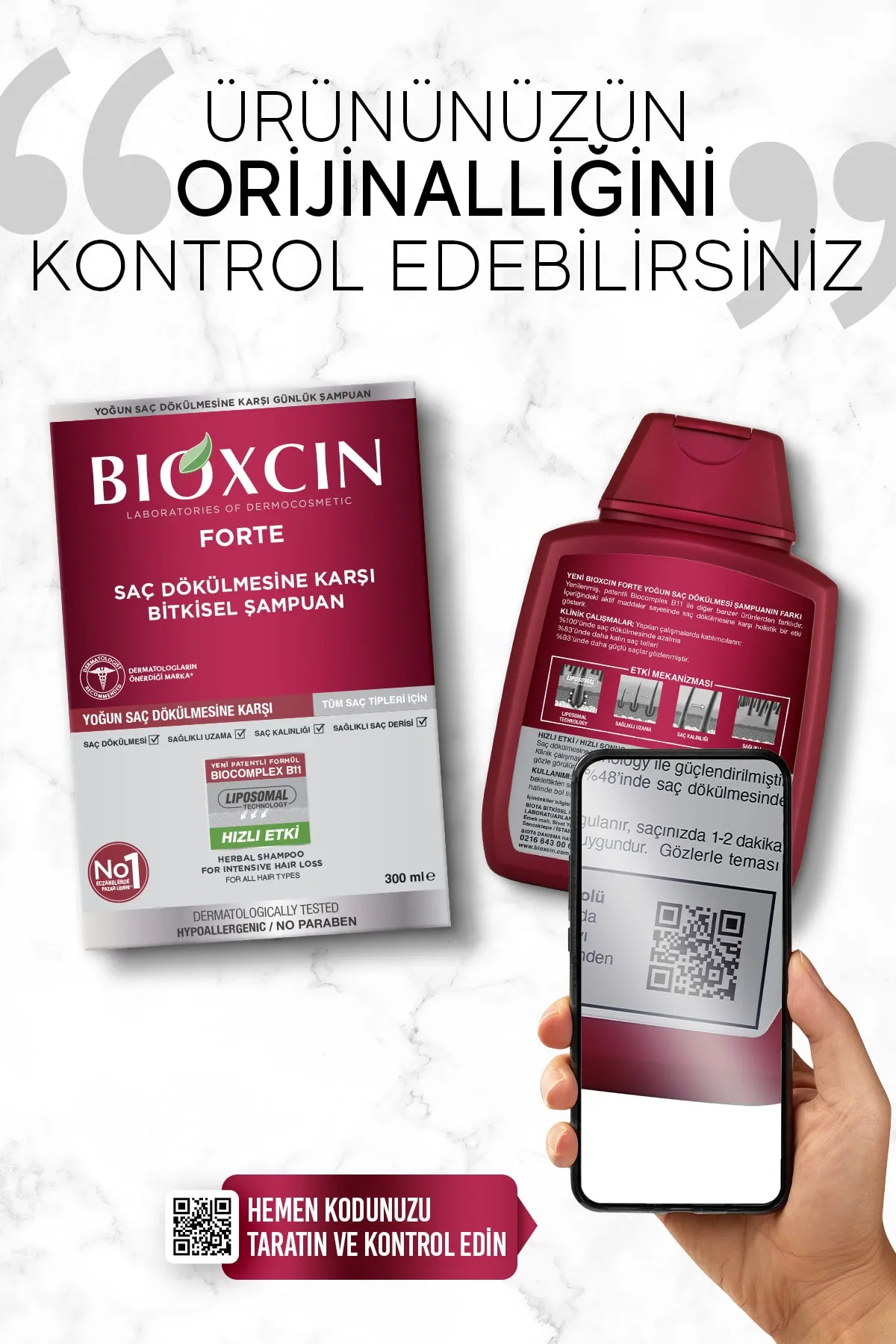 Bioxcin Forte Saç Dökülmesine Karşı Bakım Şampuanı 300 ml - 3 AL 2 ÖDE - 6