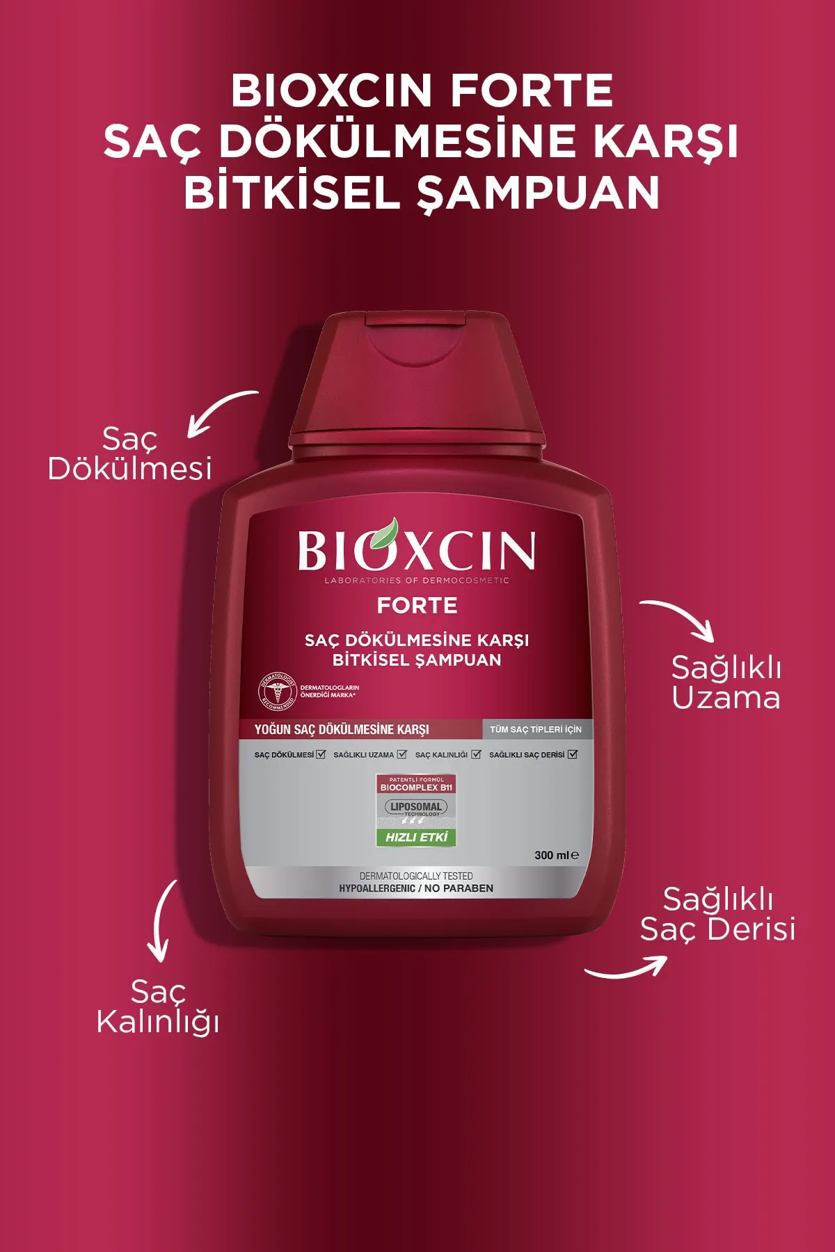 Bioxcin Forte Saç Dökülmesine Karşı Bakım Şampuanı 300 ml - 3 AL 2 ÖDE - 4
