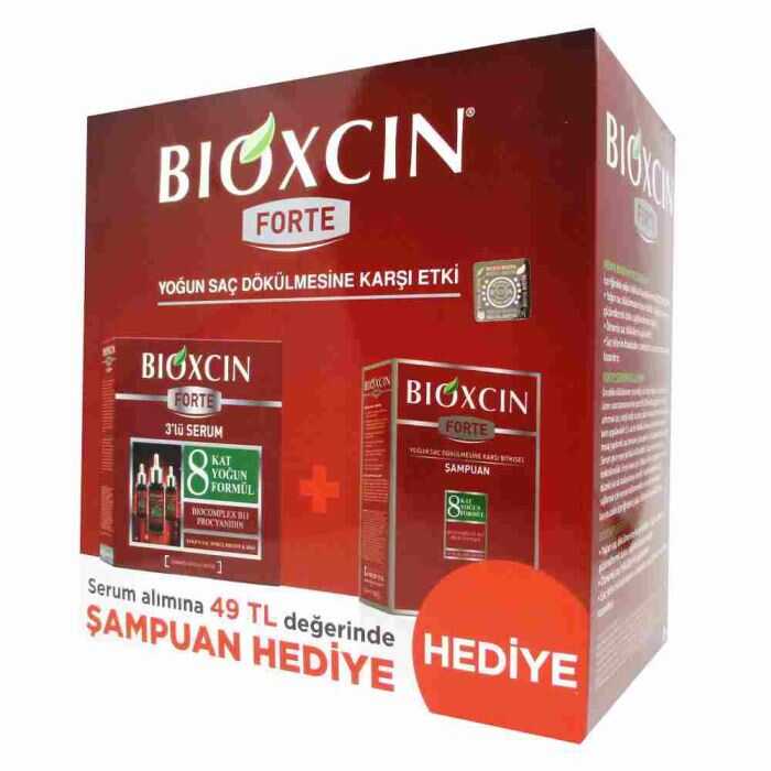 Bioxcin Forte Yoğun Saç Dökülmesine Karşı Etki | Şampuan Hediyeli