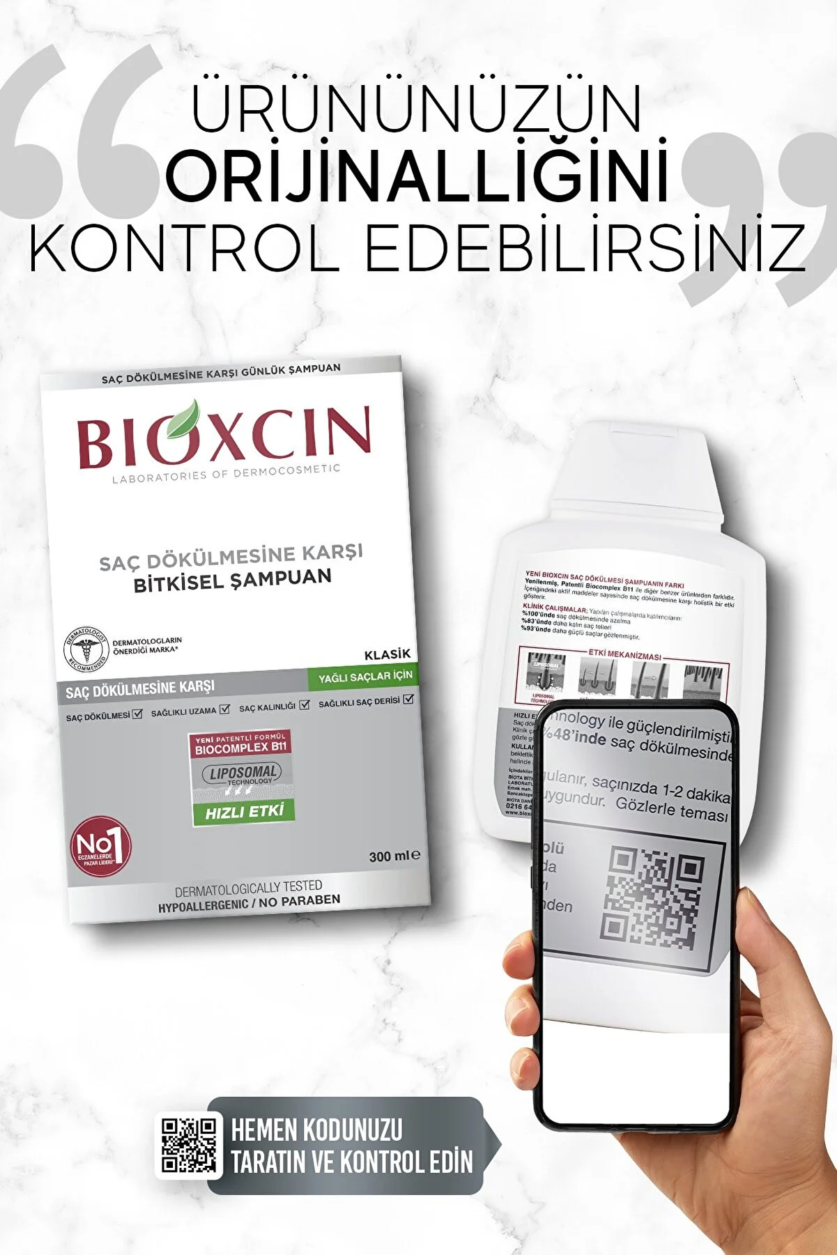 Bioxcin Genesis 3 Al 2 Öde Yağlı Saçlar İçin Şampuan - 3