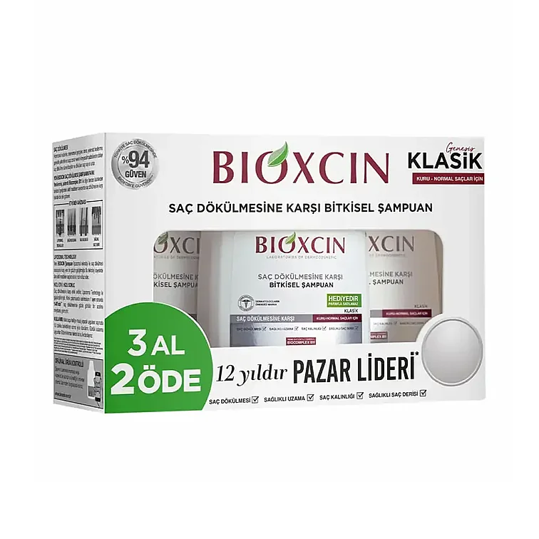 Bioxcin Genesis Kuru ve Normal Saçlar İçin 3 al 2 öde Şampuan - 1