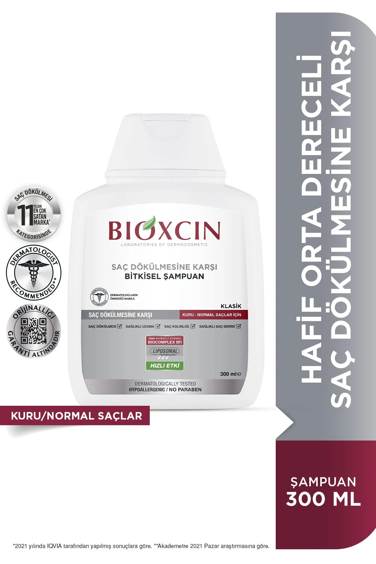 Bioxcin Genesis Şampuan Kuru & Normal Saçlar 300 ml - 4