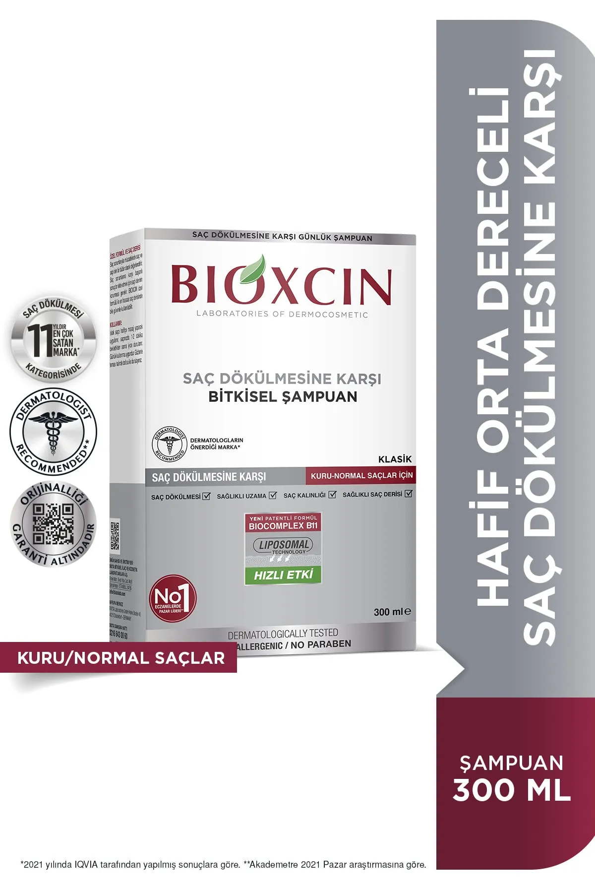 Bioxcin Genesis Şampuan Kuru & Normal Saçlar 300 ml - 1