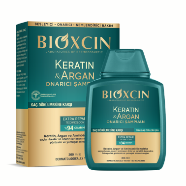 Bioxcin Keratin & Argan 300 ml Onarıcı Şampuan - Bioxcin