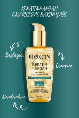 Bioxcin keratin & Argan Onarıcı Saç Bakım Yağı 150 ml - Yıpranmış ve Hasar Görmüş Saçlar - 4