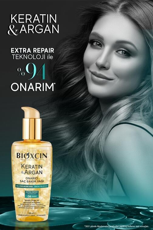 Bioxcin keratin & Argan Onarıcı Saç Bakım Yağı 150 ml - Yıpranmış ve Hasar Görmüş Saçlar - 5