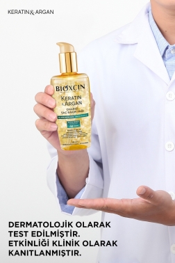 Bioxcin keratin & Argan Onarıcı Saç Bakım Yağı 150 ml - Yıpranmış ve Hasar Görmüş Saçlar - 6