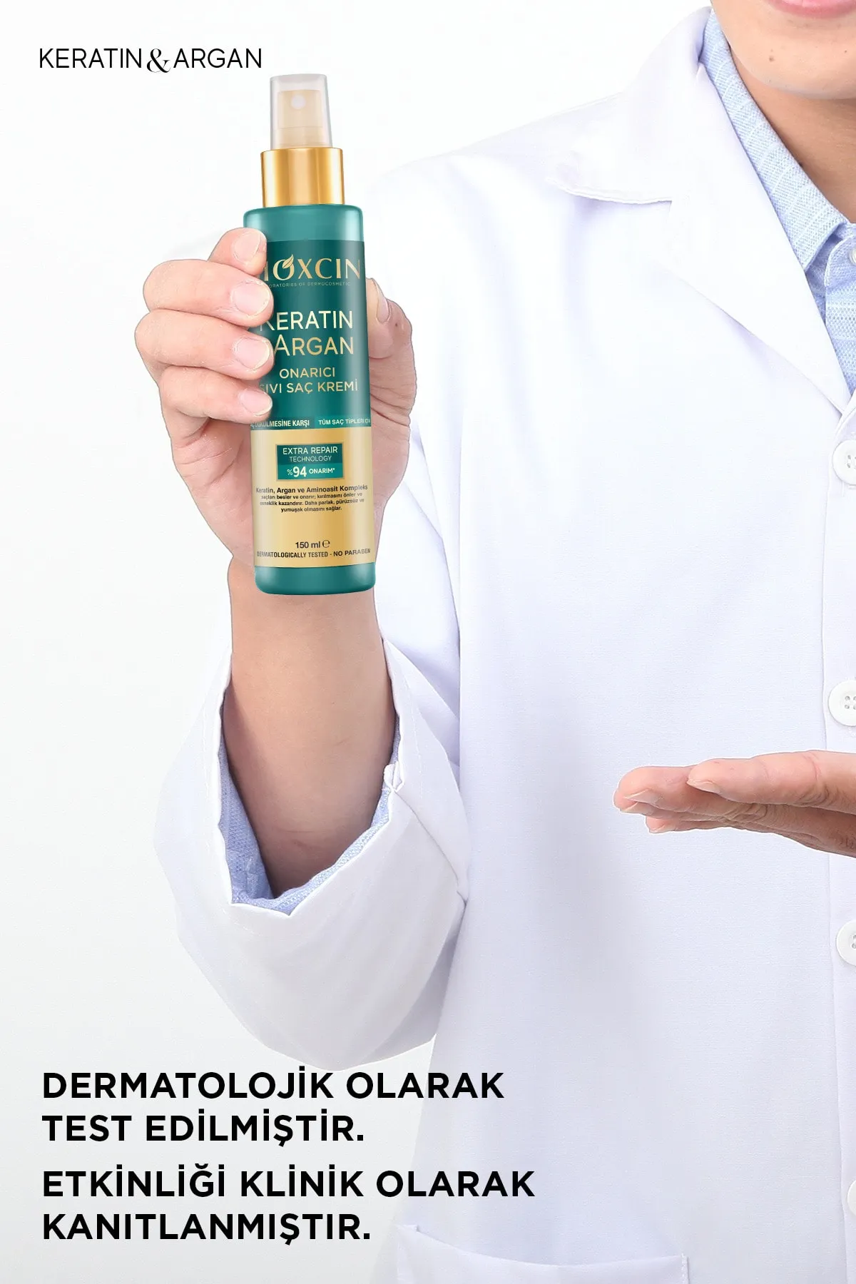 Bioxcin Keratin Ve Argan Onarıcı Sıvı Saç Kremi 150 Ml - 5