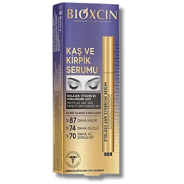 Bioxcin Kolajen ve Hyaluronik Asit İçerikli Kaş ve Kirpik Serumu 3 ml - Bioxcin