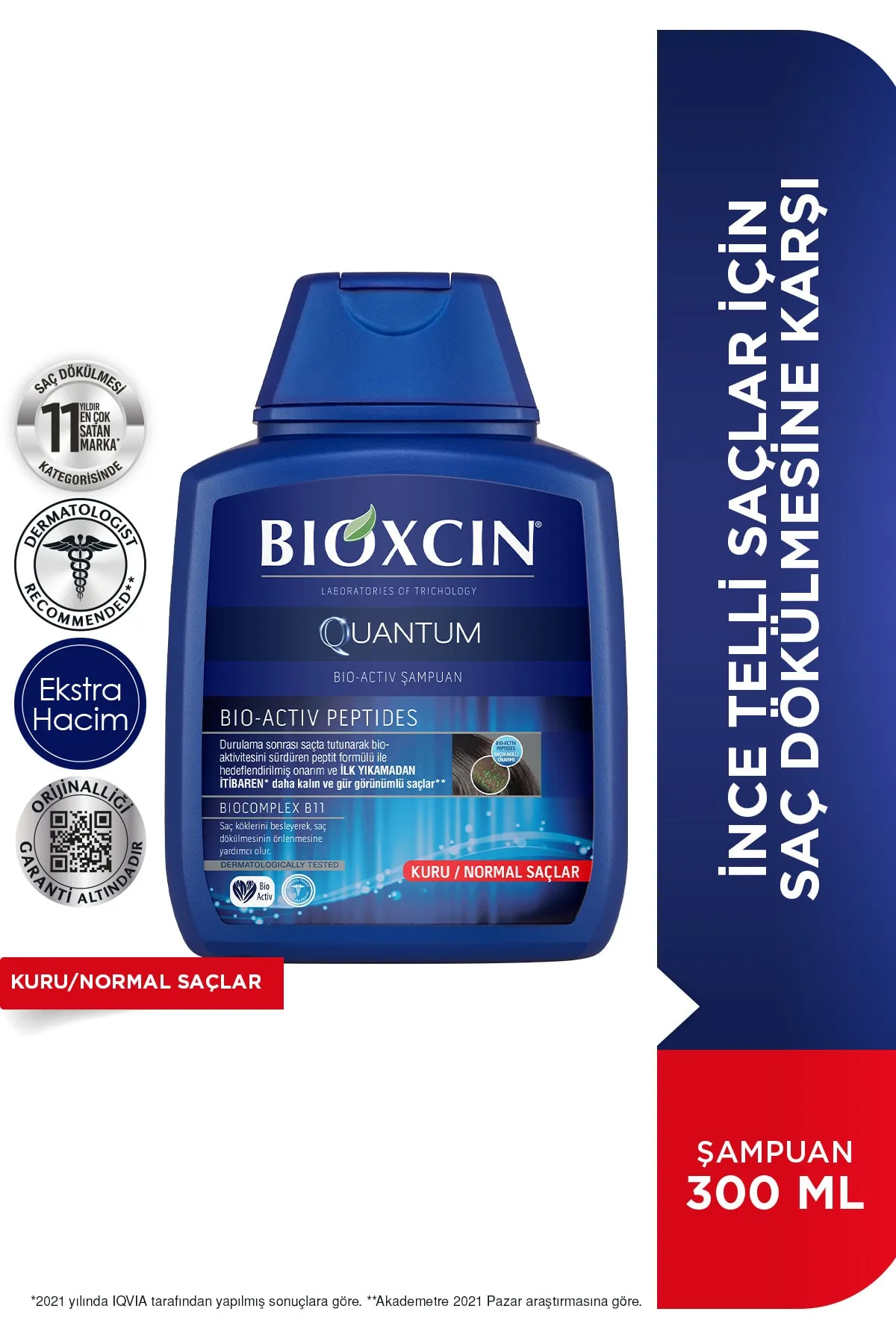 BIOXCIN Quantum Şampuan 300 ml - Kuru ve Normal Saçlar - 5