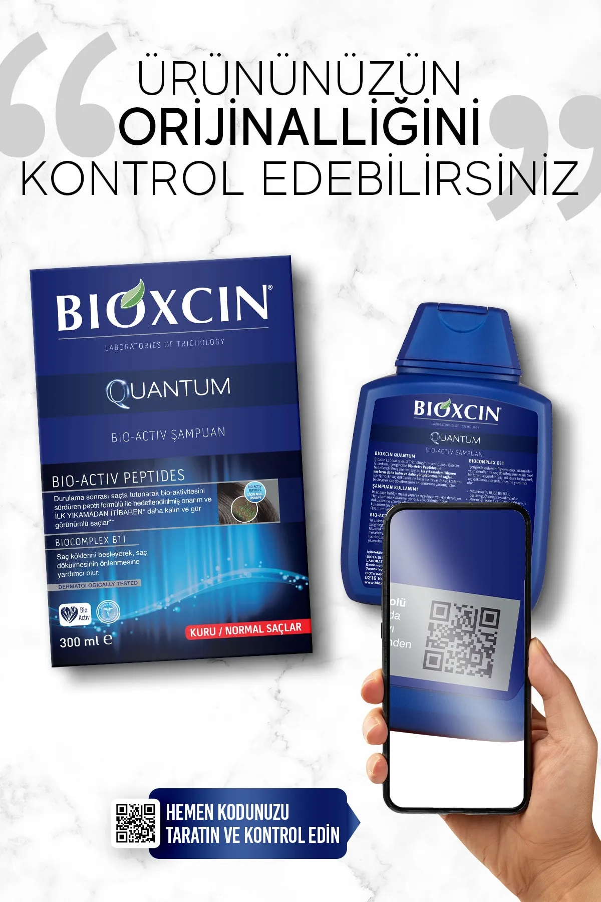 BIOXCIN Quantum Şampuan 300 ml - Kuru ve Normal Saçlar - 3