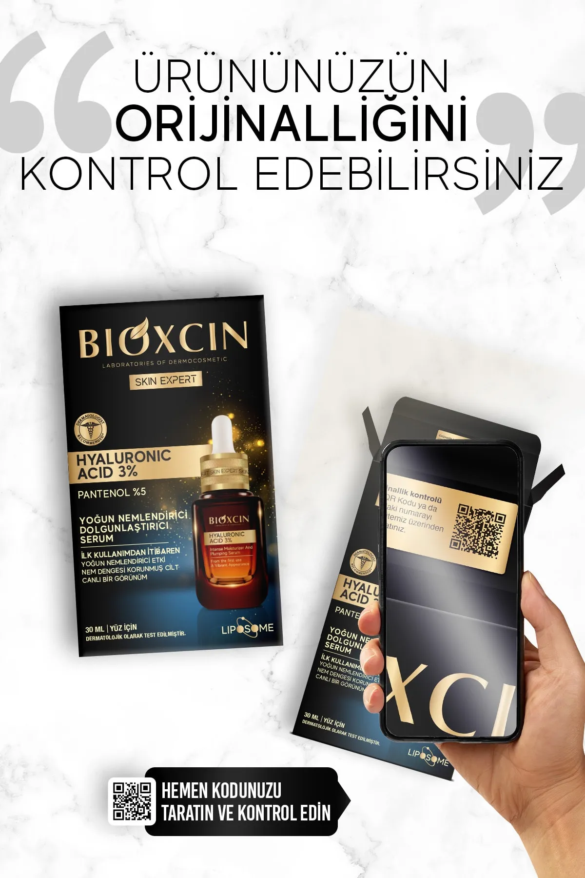 Bioxcin Skin Expert Hyaluronic Acid 3% Yoğun Nemlendirici Serum 30 ml - 3