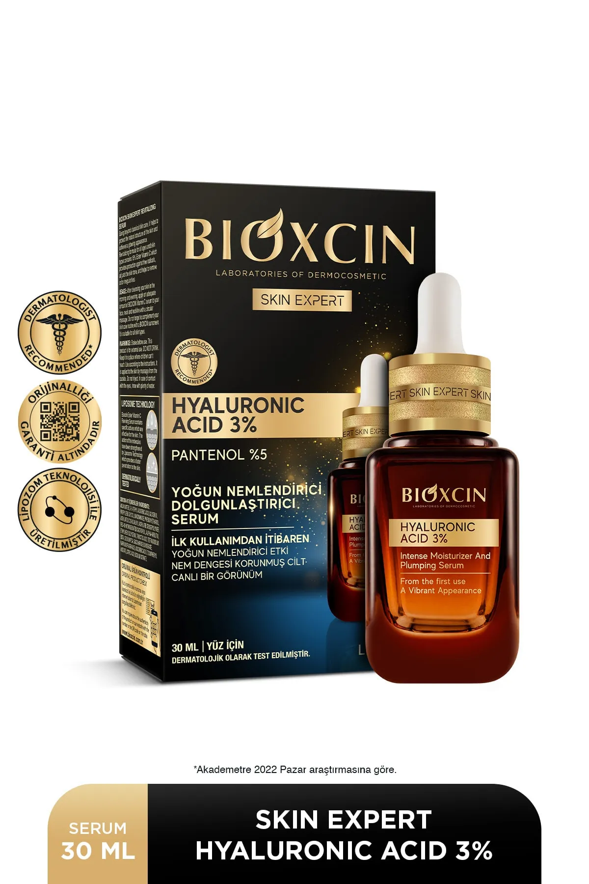 Bioxcin Skin Expert Hyaluronic Acid 3% Yoğun Nemlendirici Serum 30 ml - 1