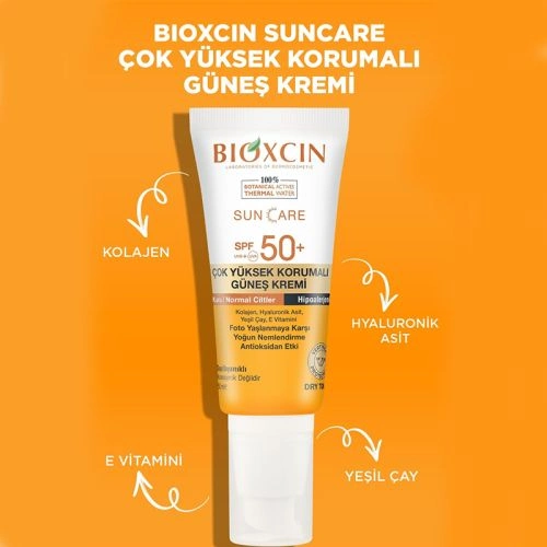Bioxcin Sun Care Kuru Ciltler için Güneş Kremi SPF 50+ 50 ml - 3