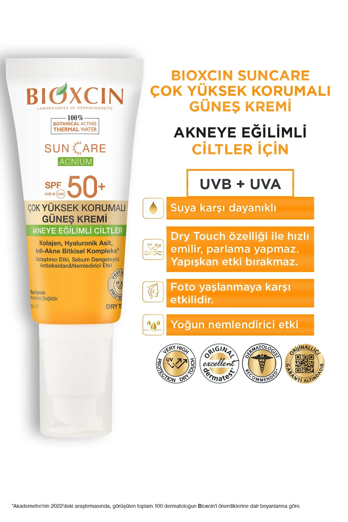 Bioxcin Sun Care Düzensiz Ciltler için Spf 50 Güneş Kremi 50 ml - 7